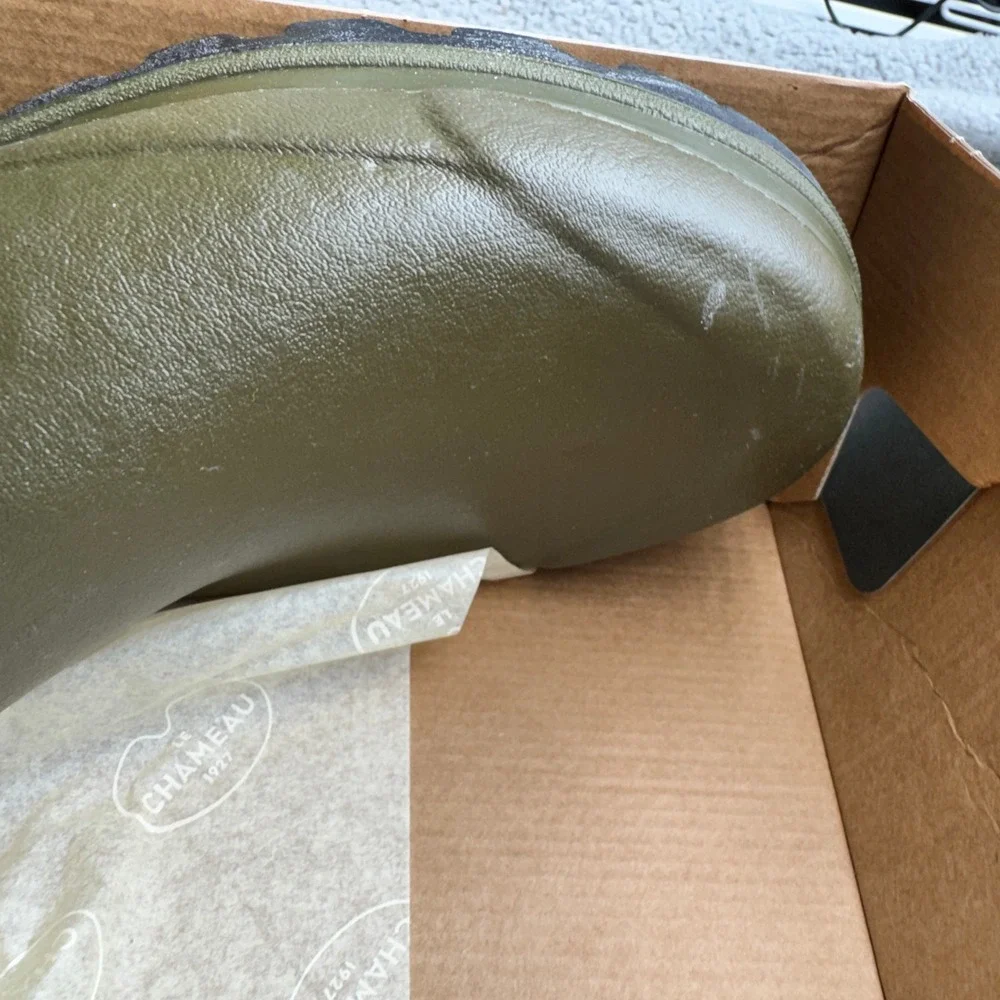 Le Chameau Country Cross Jersey Mens 12 Green Waterproof Rubber Wellington Boots